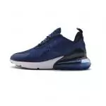 chaussures baskets nike homme air max 270 triple blue white